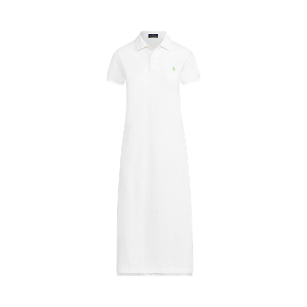 all white polo dress