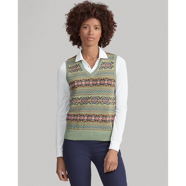 Fair Isle Golf Sweater Vest