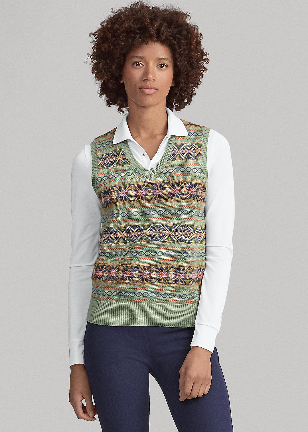 Actualizar 33+ imagen polo ralph lauren men's fair isle sweater vest ...