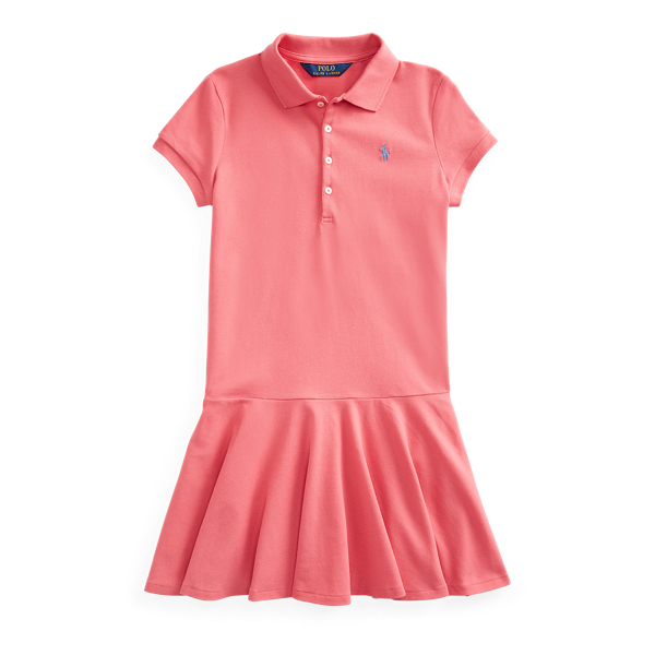 Girls 7-16 Stretch Mesh Polo Dress 1