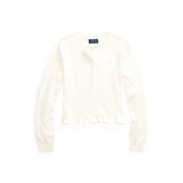 Cardigan en coton avec ourlet à basque pour Children | Ralph Lauren® FR