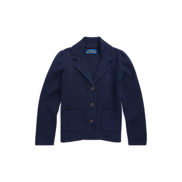 폴로 랄프로렌 여아용 블레이져 Polo Ralph Lauren Knit Cotton-Blend Blazer,RL Navy