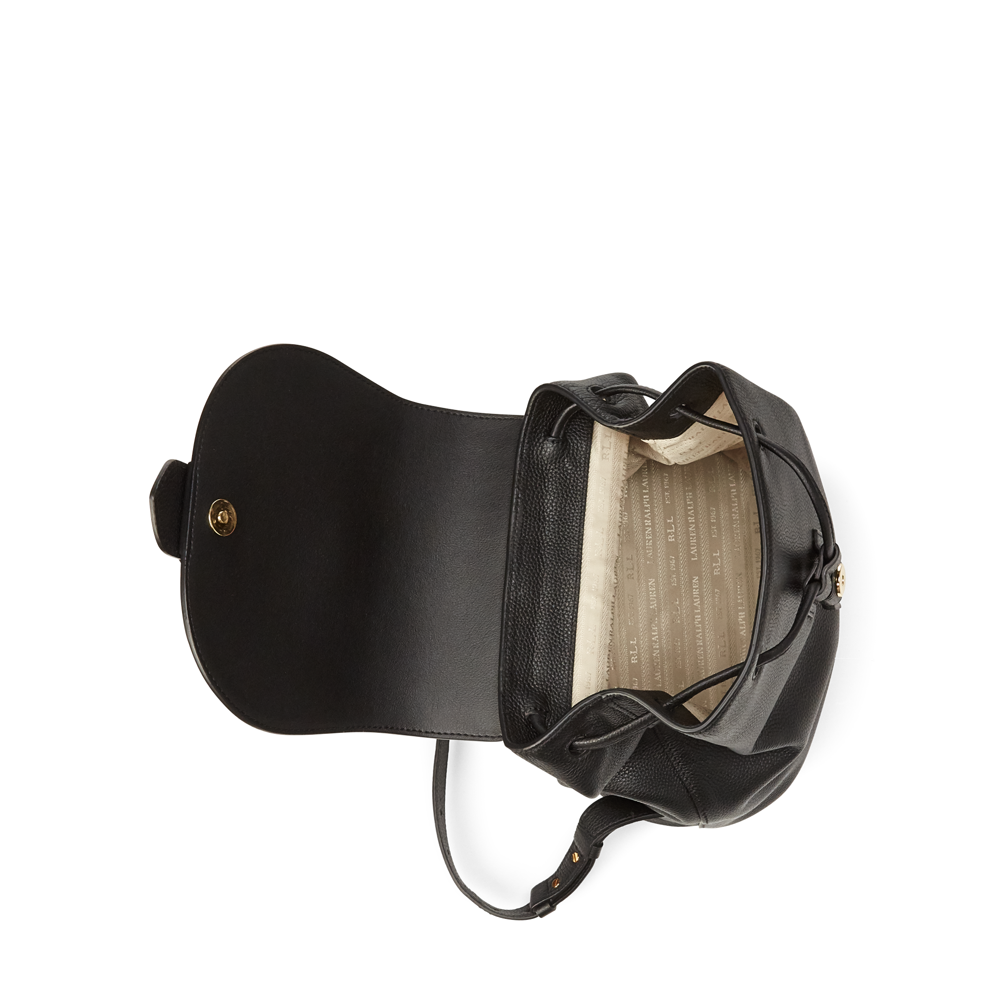 Ralph Lauren Pebbled Leather Backpack. 4