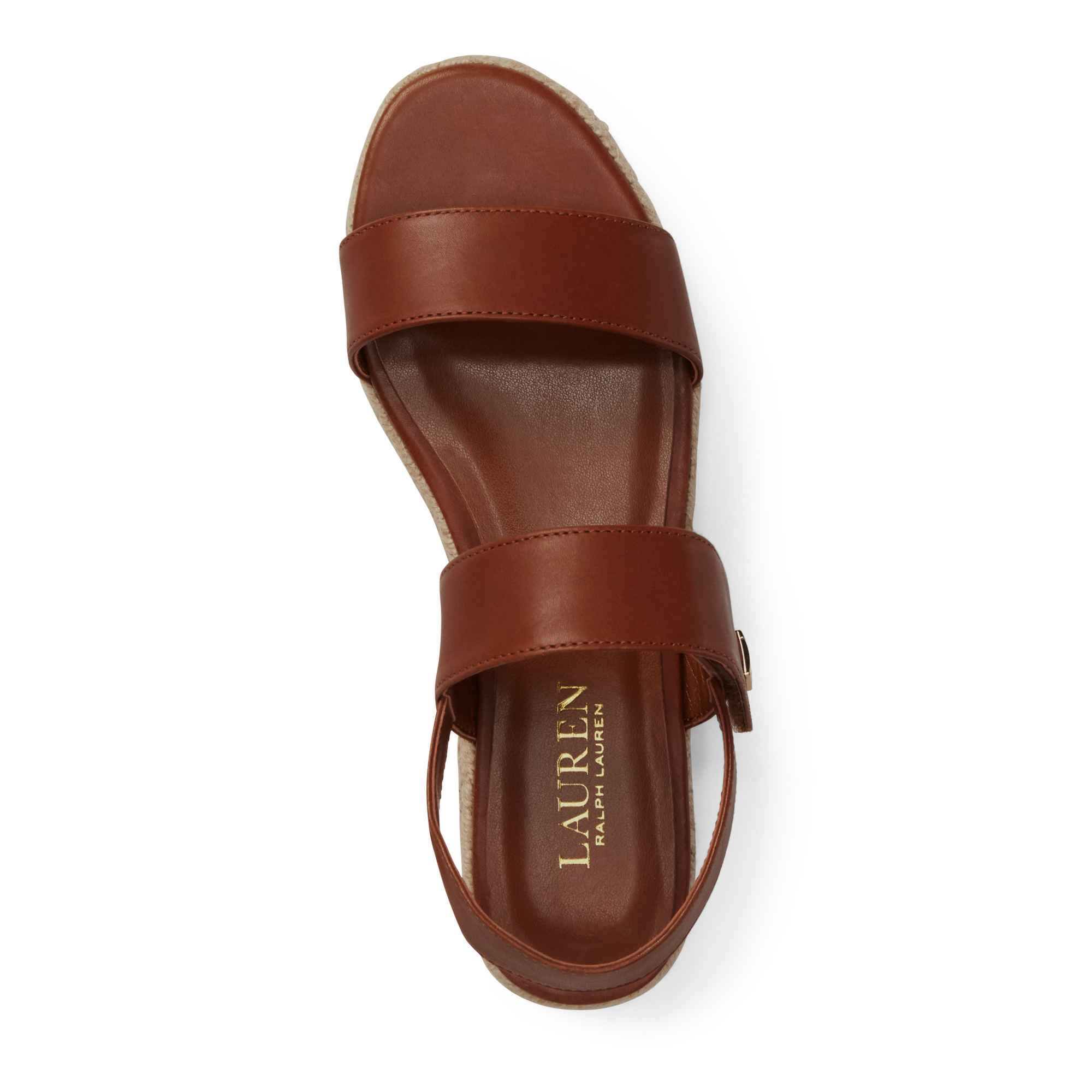 Ralph Lauren Jewelle Leather Sandal. 4