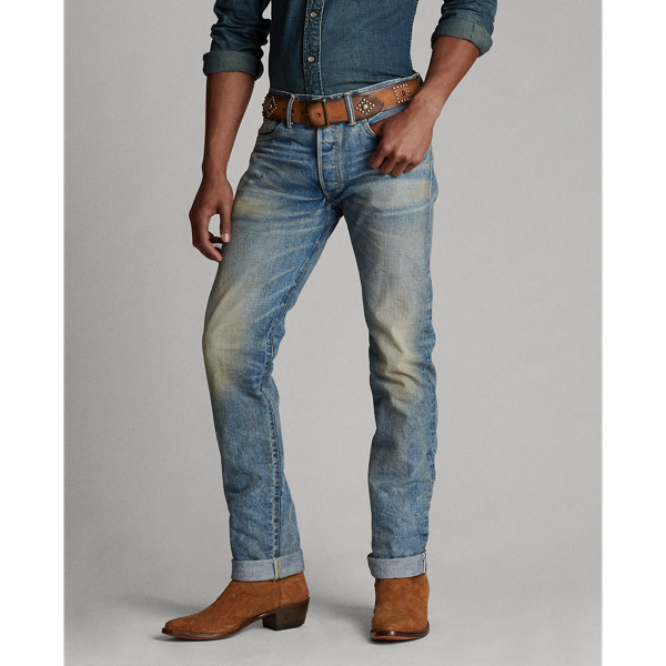 rrl low straight jeans