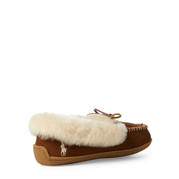 polo bear moccasin slipper