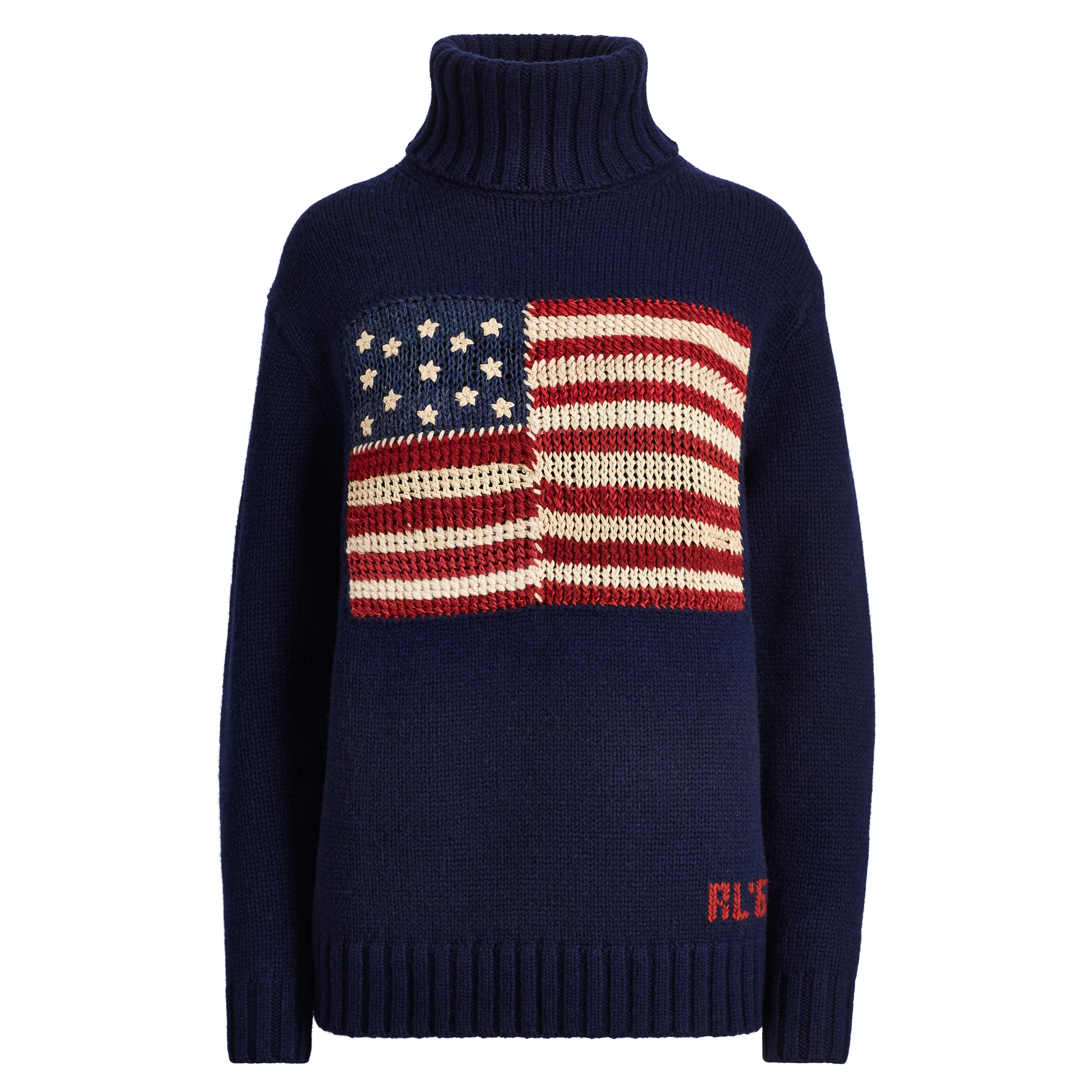 Ralph Lauren Flag Wool Turtleneck Sweater. 2
