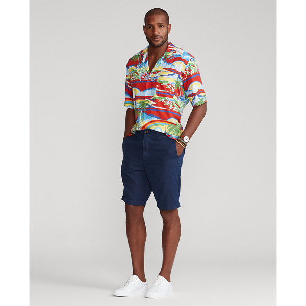 POLO RALPH LAUREN CLASSIC FIT LINEN-COTTON SHORT,0043879923