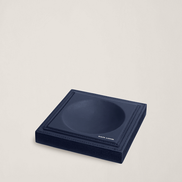 Polo Ralph Lauren Brennan Leather-Teak Catchall