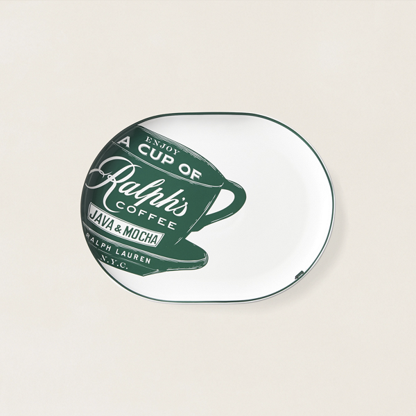 Plateau ovale Ralph's Coffee
