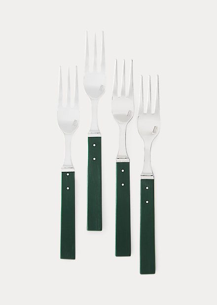 Ralph Lauren Ronan Appetizer Forks In Green