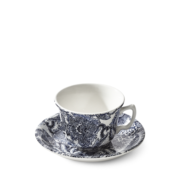 Faded Peony Teacup & Saucer