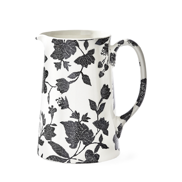 Ralph Lauren Garden Vine Pitcher In Black