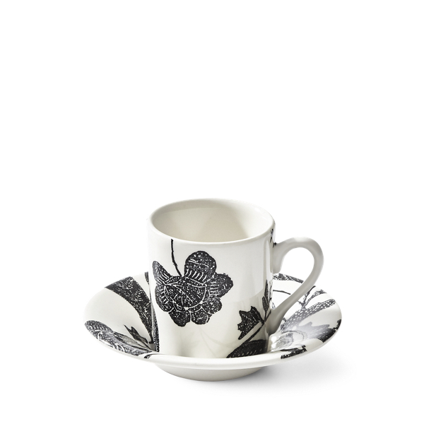 Ralph Lauren Garden Vine Espresso Cup In Black