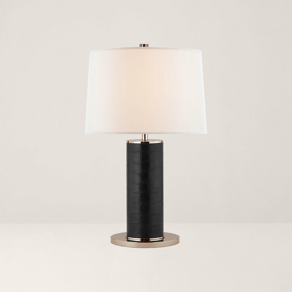 Candeeiro de mesa em couro Beckford