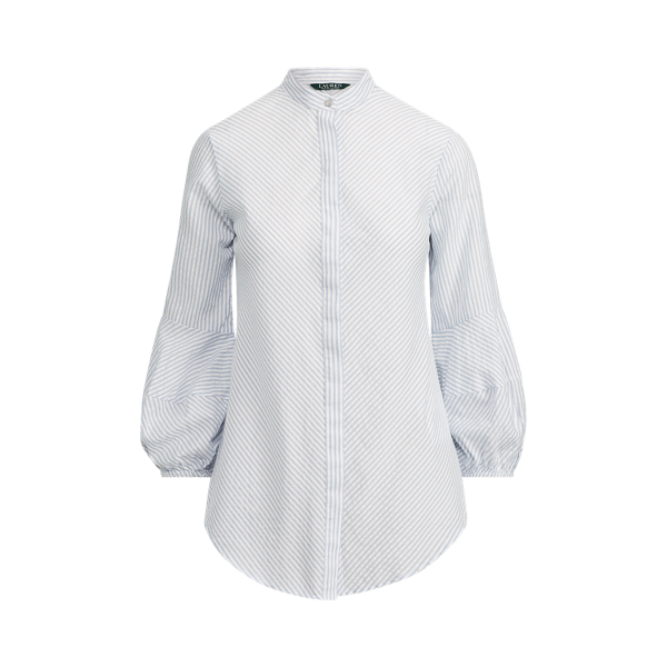 Cotton-Blend Puff-Sleeve Shirt for Women | Ralph Lauren® PE