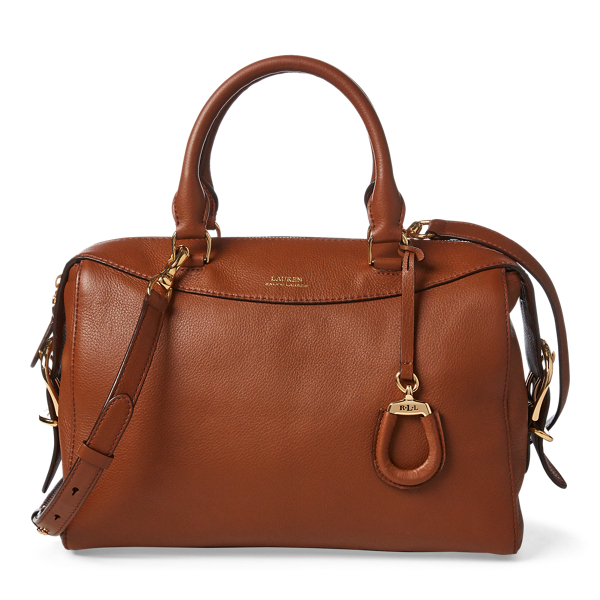 Leather Medium Satchel for Women Ralph Lauren® CH