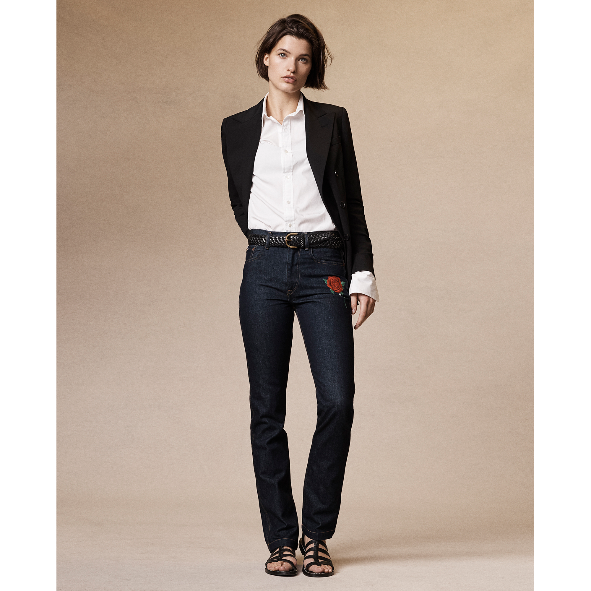 Ralph Lauren Reede High-Rise Straight Jean. 1