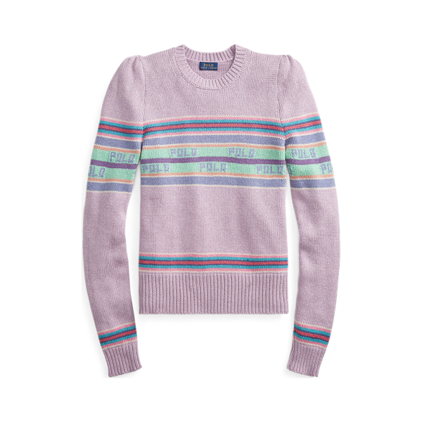 ralph lauren puff sleeve sweater