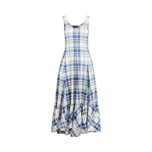 madras maxi dress