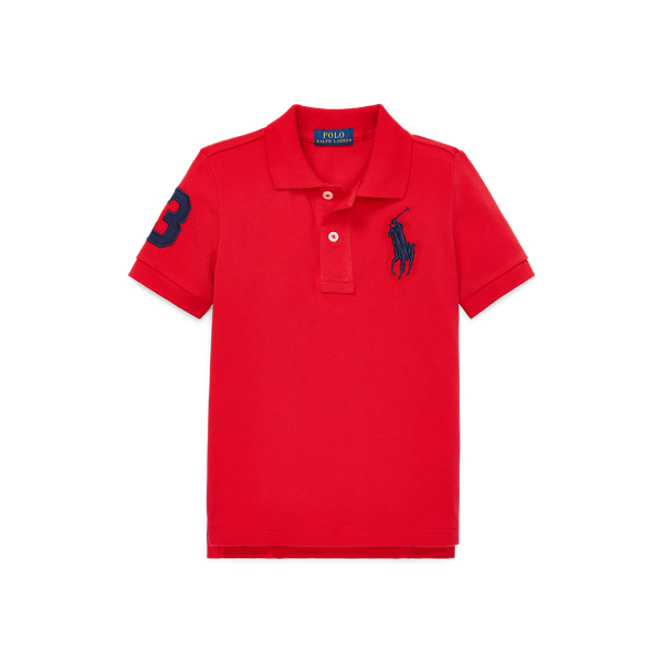 Boys 8-20 2T RL 2000 Red Big Pony Cotton Mesh Polo Shirt | Ralph Lauren