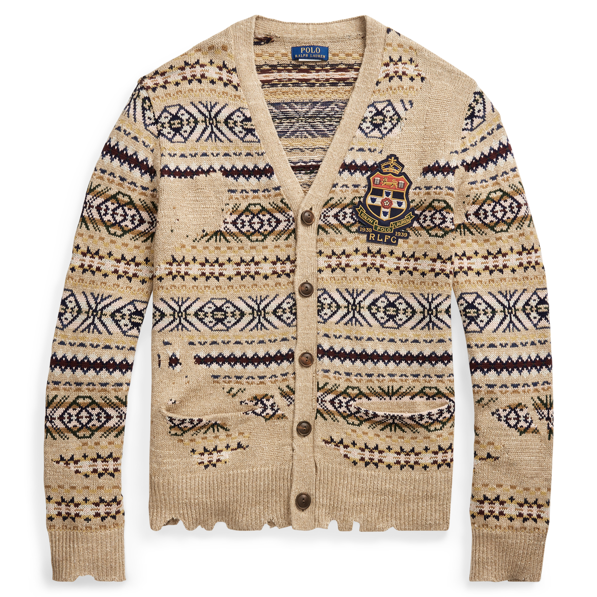 Ralph lauren fair isle cardigan on sale