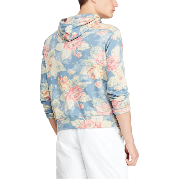 paisley spa terry hoodie