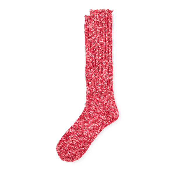 Cotton-Blend Ragg Crew Socks