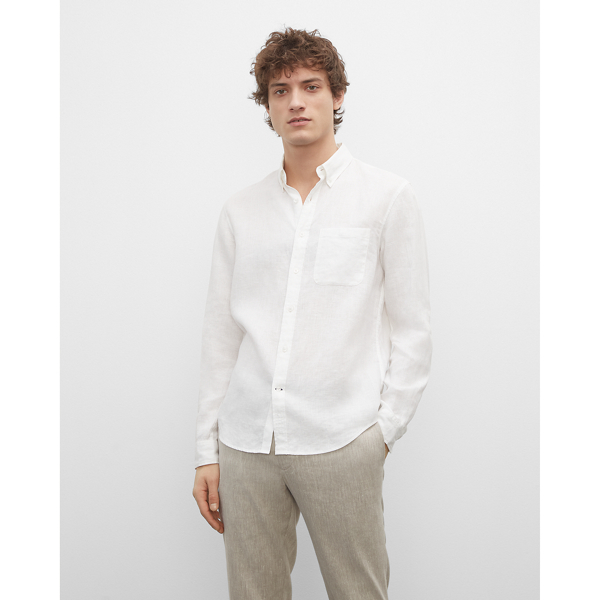 slim linen shirt