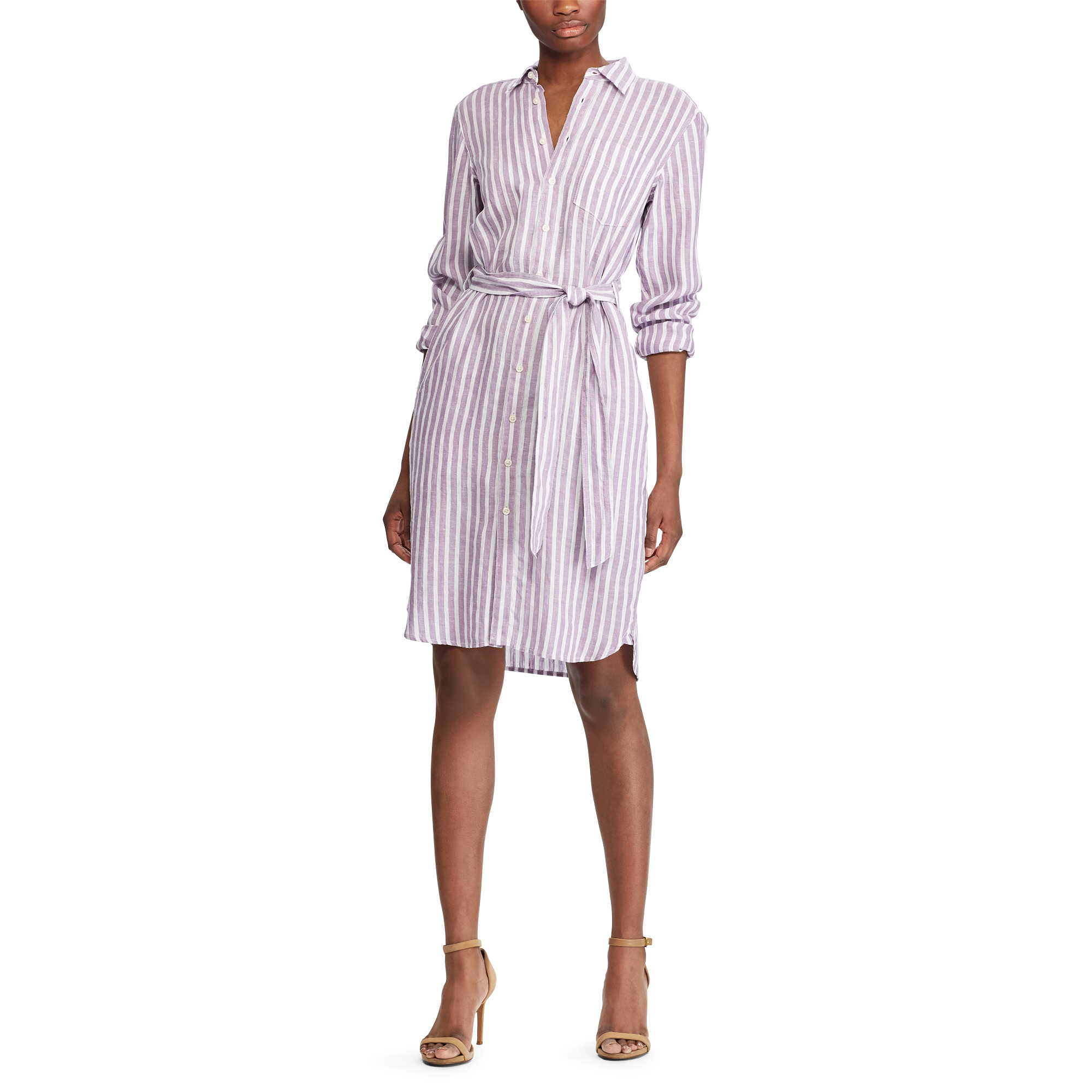 Ralph Lauren Striped Linen Shirtdress. 2
