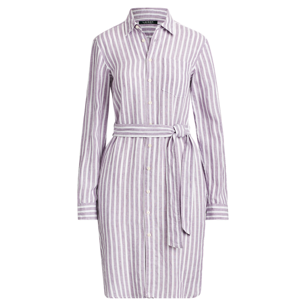 polo ralph lauren striped linen shirtdress