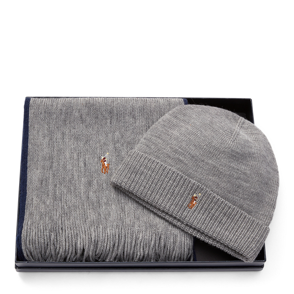 polo hat and scarf gift set