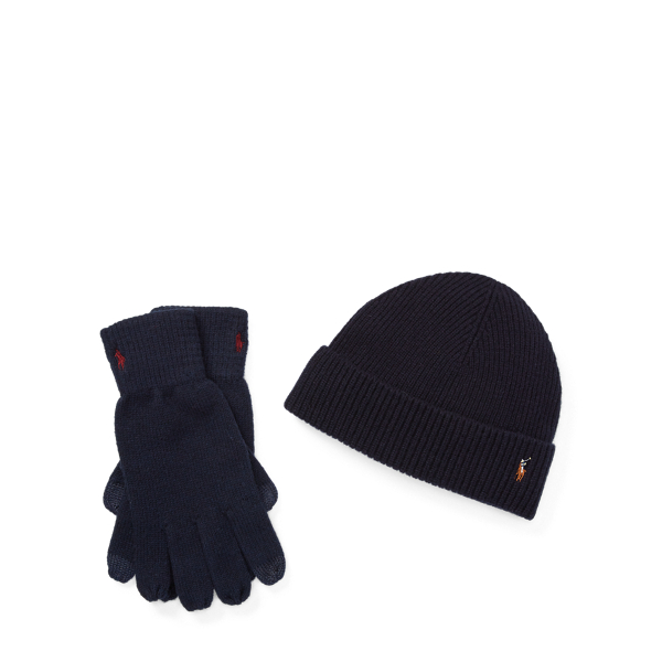 polo hat and glove set