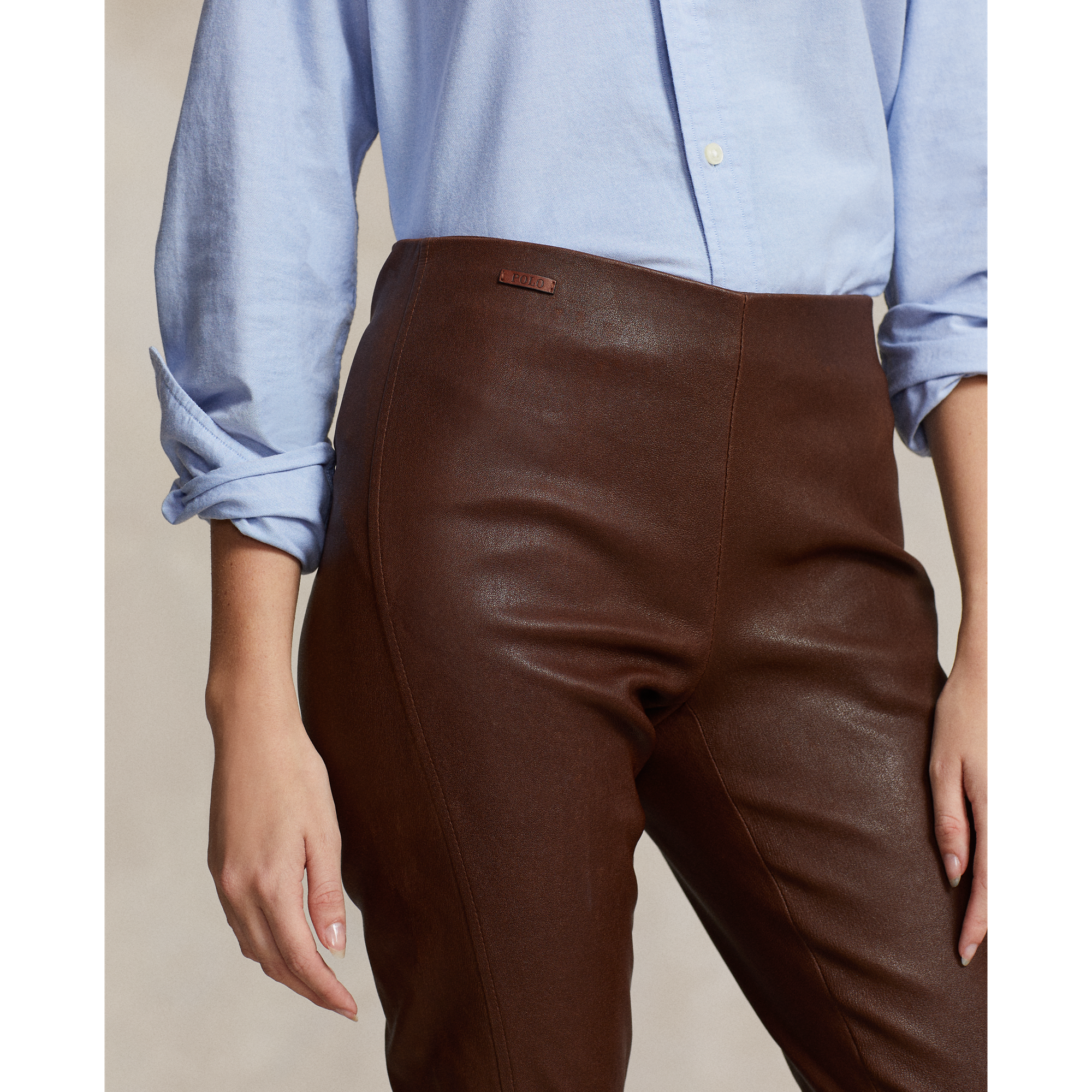 Ralph Lauren Leather Skinny Pant. 5
