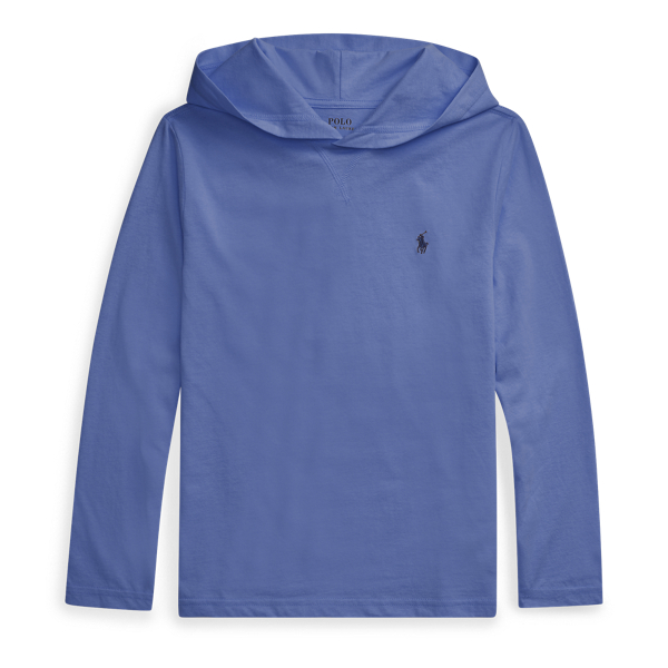 cotton jersey hooded tee