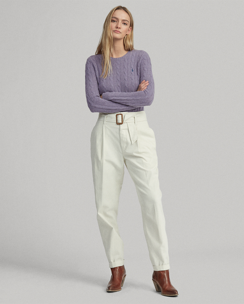 Paperbag Cotton Chino Pant