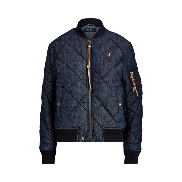 ralph lauren quilted bomber jacket