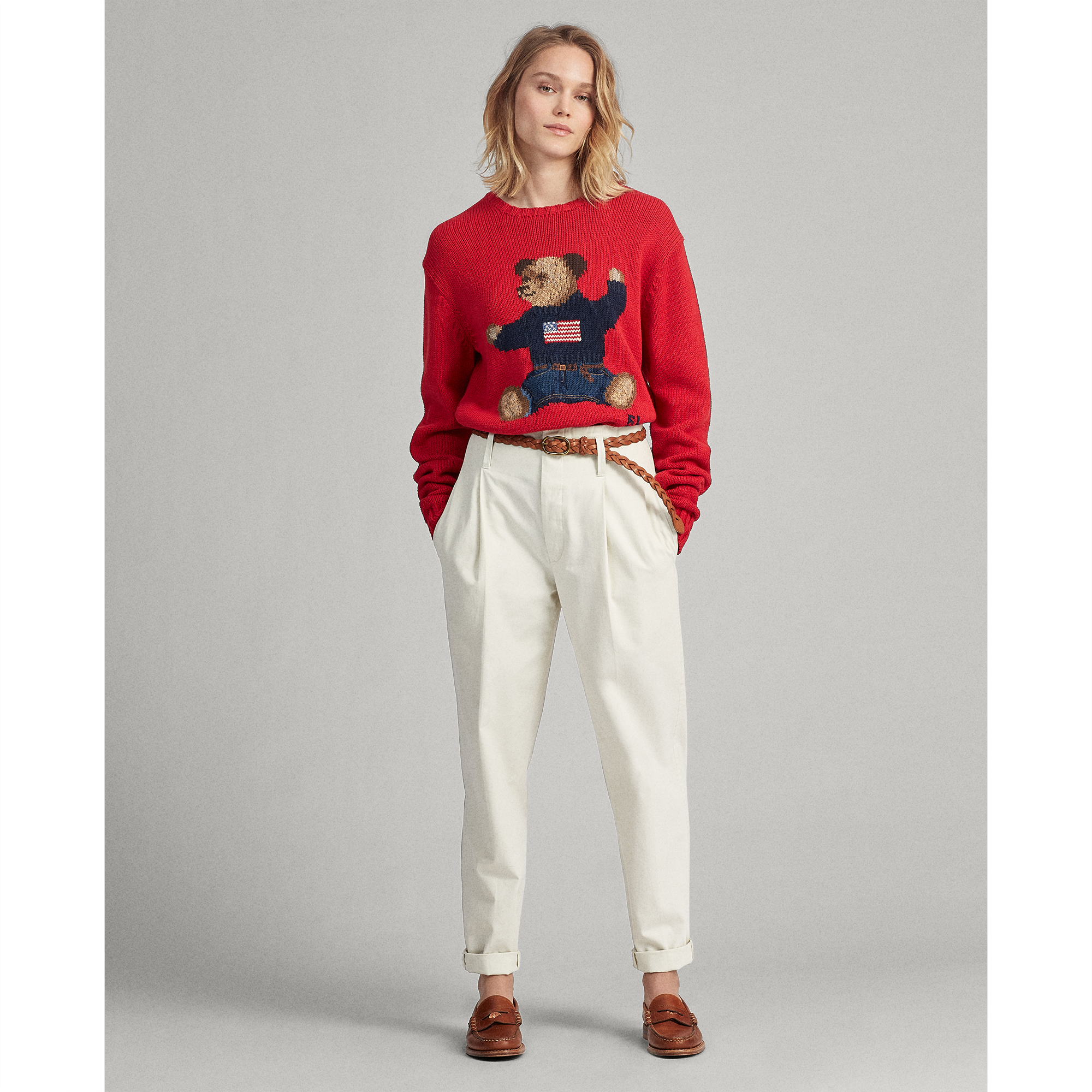 Ralph Lauren Polo Bear Cotton-Linen Sweater. 3