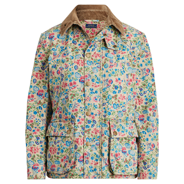 Floral Canvas Barn Jacket