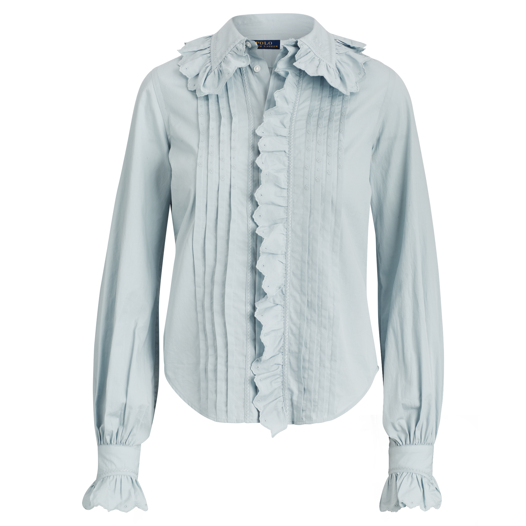 Ralph Lauren Ruffled Cotton Shirt. 2