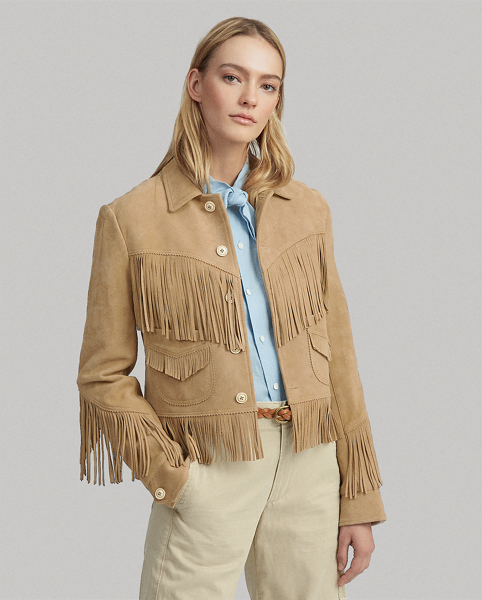 Polo Ralph Lauren FringeTrim Suede Jacket 1