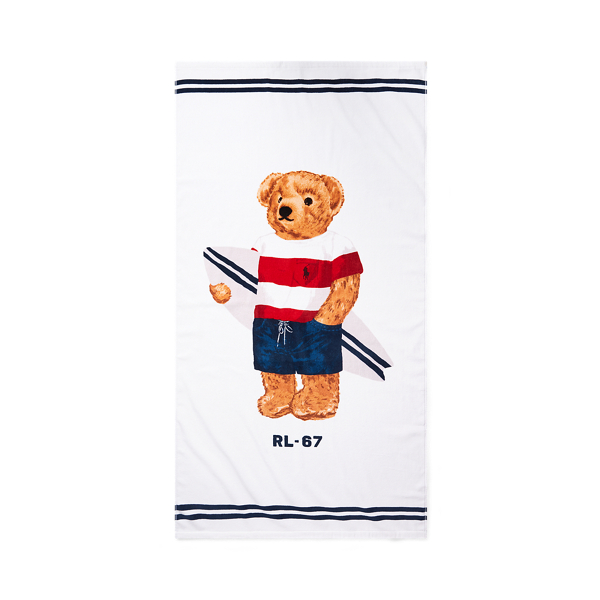 ralph lauren teddy bear beach towel