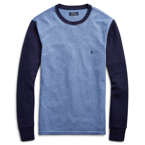 ralph lauren polo waffle crew neck mens shirt
