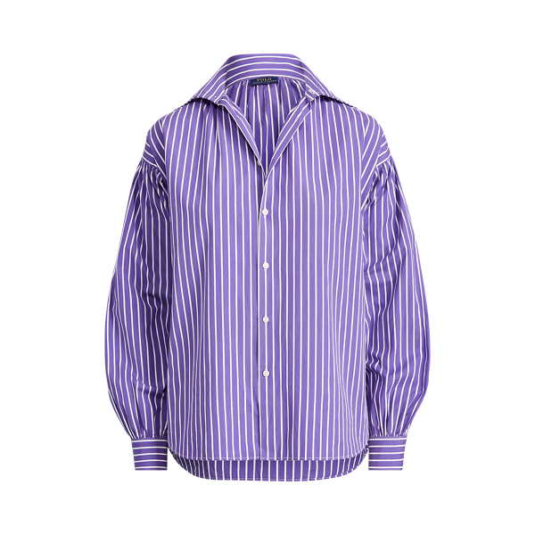 ralph lauren purple striped shirt