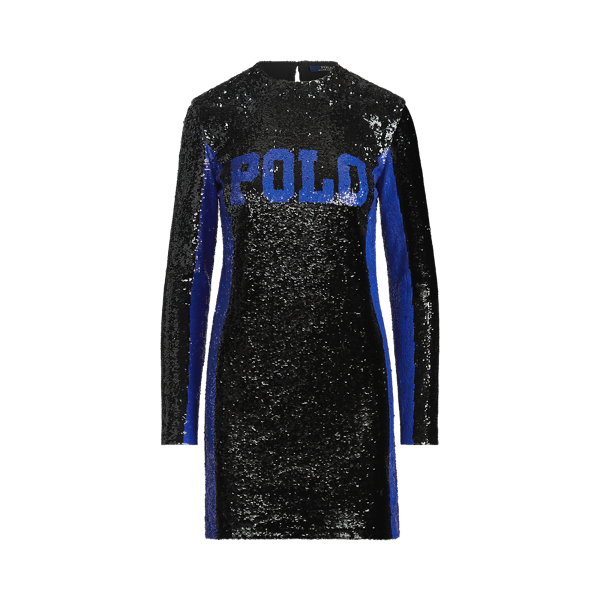 sequined polo bear sweater