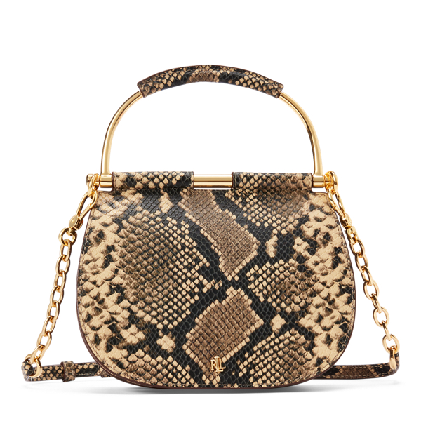 Mini sacoche ronde en cuir