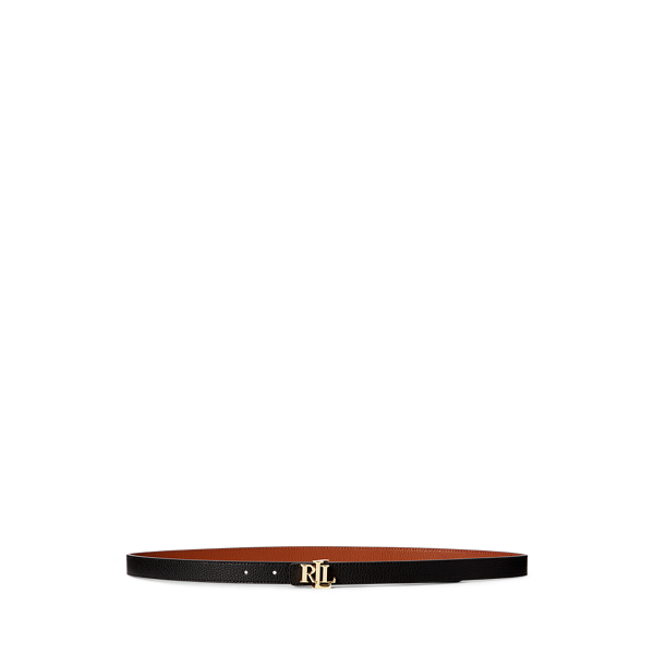 Ceinture réversible à logo en cuir pour Women | Ralph Lauren® FR