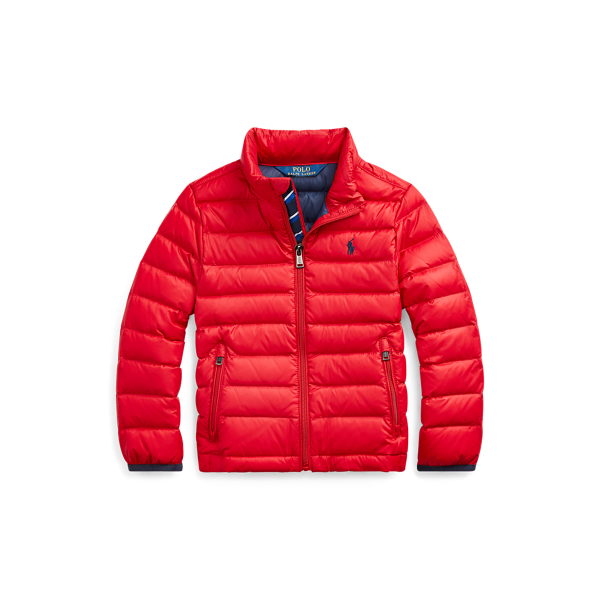 red polo bubble vest