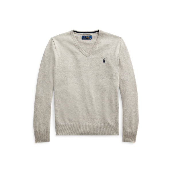 BOYS 6-14 YEARS Cotton V-Neck Jumper 1