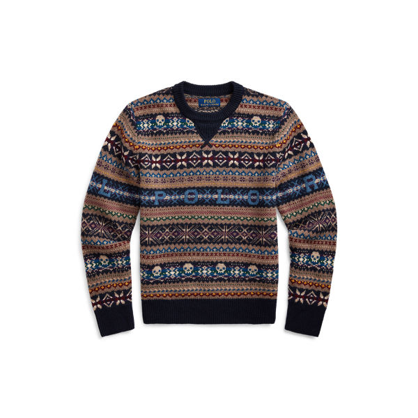 polo fair isle sweater